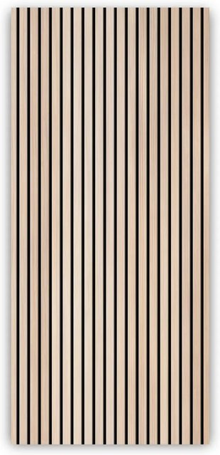 Walllux Duschrückwand Holzoptik Streifen in Braun aus Alu-Verbund, B/H: 90 x 200 cm, Dicke: 3 mm - Bild 1
