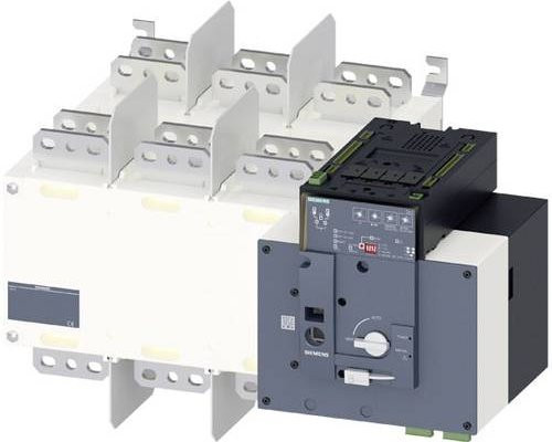 Siemens Netzumschalter Schwarz 2,5mm² 2500A 3 Schließer 4 Wechsler 3KC83580JA220GA3 - Bild 1