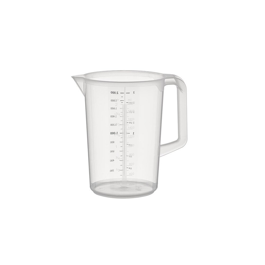APS Messbecher PRO rund transparent 2 l Ø 15,5 cm x H 20,5 cm - Bild 1