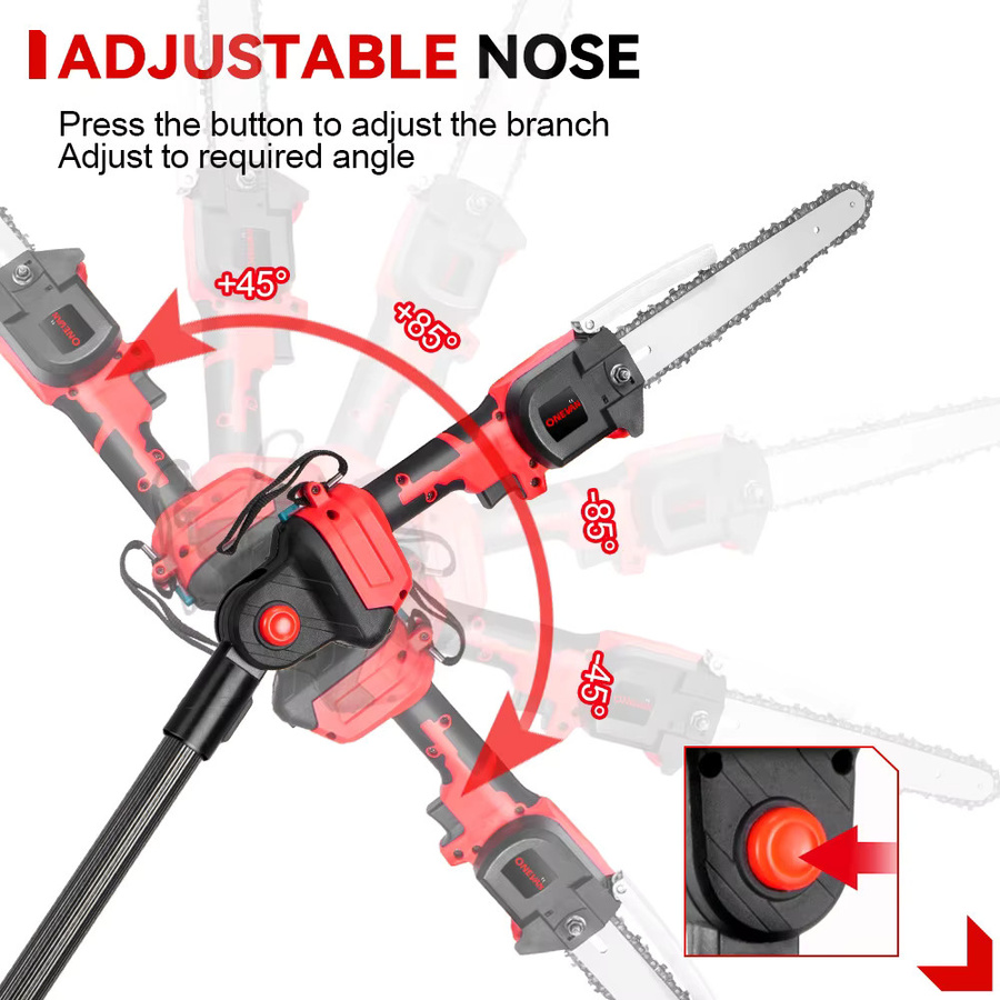Kabellose Teleskop-Astsäge mit bürstenlosem Motor für Makita 18V LXT Akku-System - Bild 3