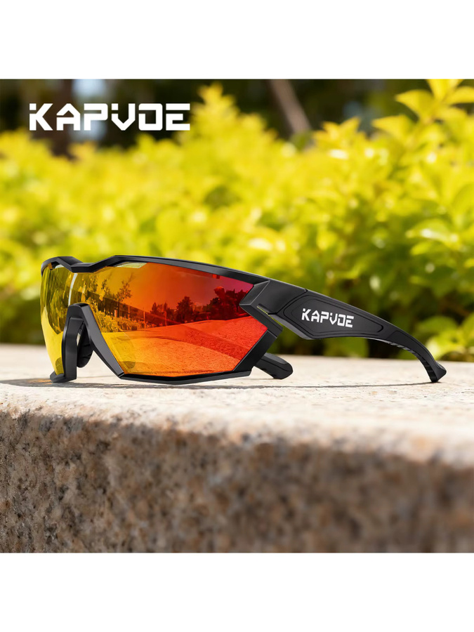 Kapvoe Sportsonnenbrille, Unisex, Vollrand, TR90 - Bild 6