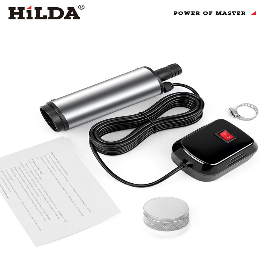HILDA Tragbare DC-Tauchpumpe für Kraftstofftransfer in Silber, 30 l/min, für Makita-Akkus geeignet - Bild 5