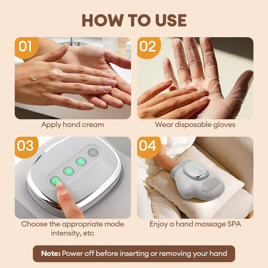foreverlily Elektrisches Handmassagegerät, Luftdruck-Knetmassage für Hände - Bild 5