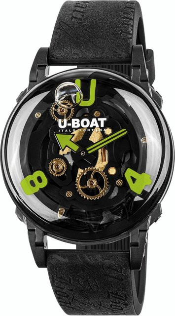 U-Boat Armbanduhr, Quarz, Edelstahl, 44 mm, Silikon, Herren - Bild 1