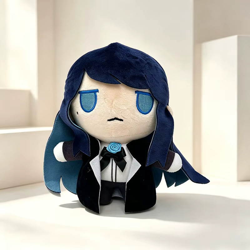 Ado Hibana Plüschpuppe, Chibi, Dunkelblaue Haare, Blau, Plüsch / Textil - Bild 2