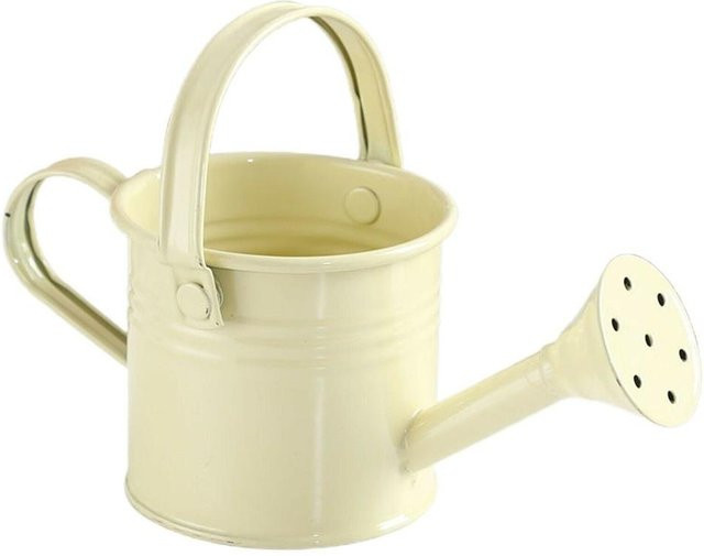 InneteVigo Gießkanne aus Metall im Kawaii Vintage Blumen-Design, beige - Bild 1