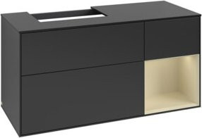 V&B Waschtischunterschrank Finion in Blau lackiert, Breite: 120 cm, Tiefe: 50,1 cm, Höhe: 50,1 cm - Bild 1