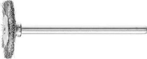 PFERD TOOLS Miniatur-Rundbürste RBU 1902/3 INOX aus Edelstahl mit 0,10 mm Drahtstärke in Silber und Blau - Bild 1