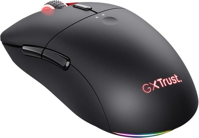 Trust GXT 980 Redex wiederaufladbare Gaming-Maus in Schwarz mit mechanischen Schaltern und 10000 DPI - Bild 1