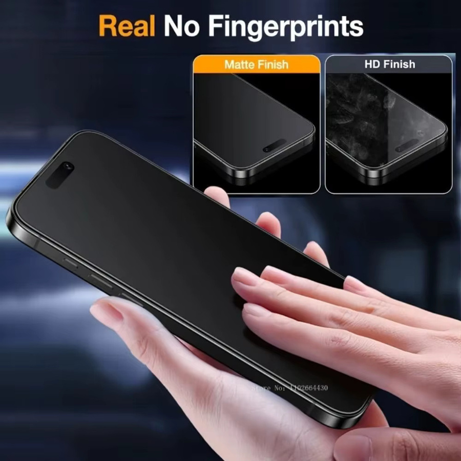 2er-Set Matte Screen Protector für iPhone 17, iPhone 16 Pro Max, iPhone 15, iPhone 14 Plus und iPhone Air, Anti-Fingerprint Glas, Transparent - Bild 2