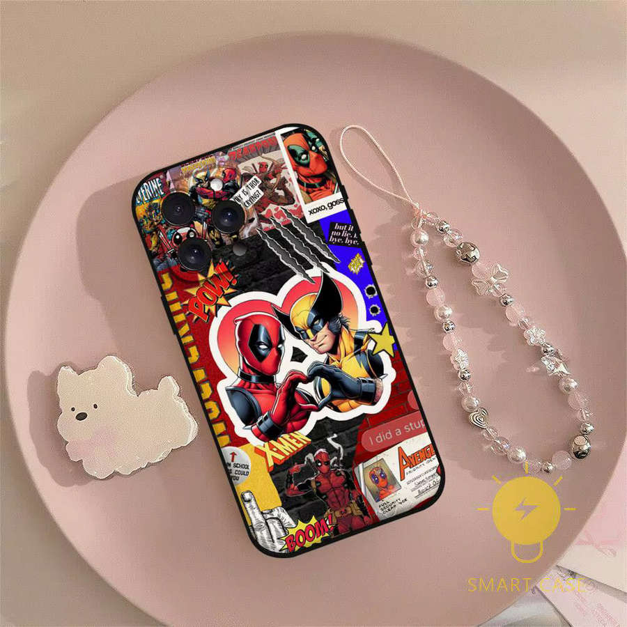 Handyhülle Deadpool und Wolverine für iPhone 15 Pro Max 14 Pro 13 Mini 12 11 X XR XS SE 16 Plus multicolor - Bild 6