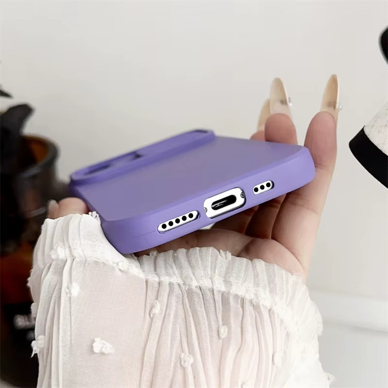 Stoßfeste Silikonhülle mit Slide-Kamera-Objektiv-Schutz für iPhone 11 bis iPhone 16 Pro Max in Blau - Bild 3