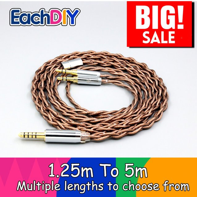 EachDIY Graphen-Schutz-Ohrhörerkabel aus 24 Karat Gold und reinem Silber für Hifiman Sundara Ananda HE1000se V2 HE6se HE400se Arya LN008530 - Bild 1