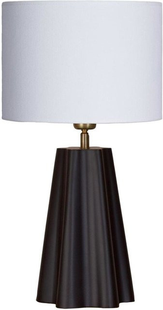 PR Home Aira Tischleuchte in Schwarz/Weiß mit Stoffschirm, B/T/H: 50 x 17 x 50 cm - Bild 1