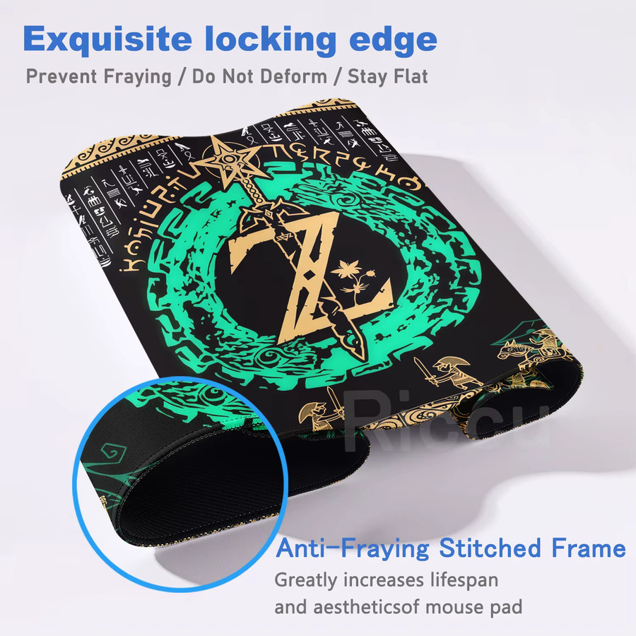 Potdemiel XXL Mauspad Zelda of Legends mit HD-Druck, große Schreibtischunterlage für PC-Gamer, B/T: 120 x 60 cm, Multicolour - Bild 2