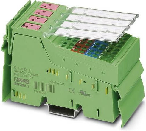 Phoenix Contact SPS-Erweiterungsmodul IB IL 24 DO 8-PAC 2861289 in Grün, 24 V/DC - Bild 1