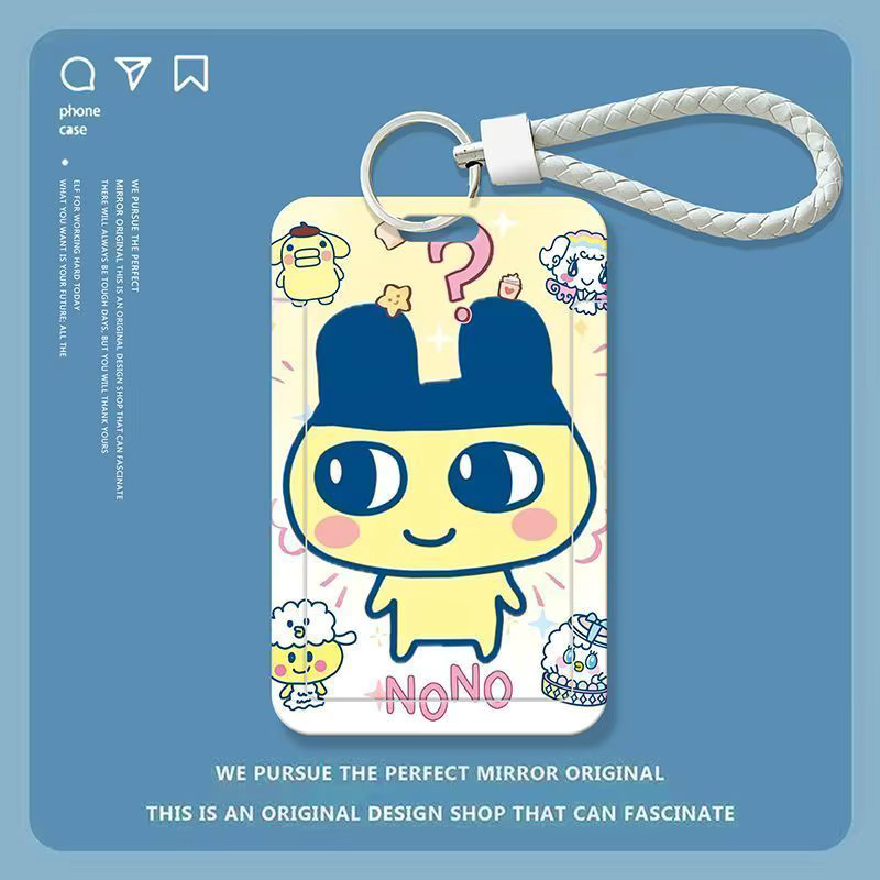 Tamagotchi Kartenhalter aus Kunststoff mit Schiebedeckel für Buskarten und Campus-IDs in Multicolour - Bild 2