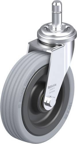 Blickle Lenkrolle LRA-VPA 100K-ES in Schwarz und Grau mit 100 mm Rad-Durchmesser und 70 kg Tragfähigkeit - Bild 1