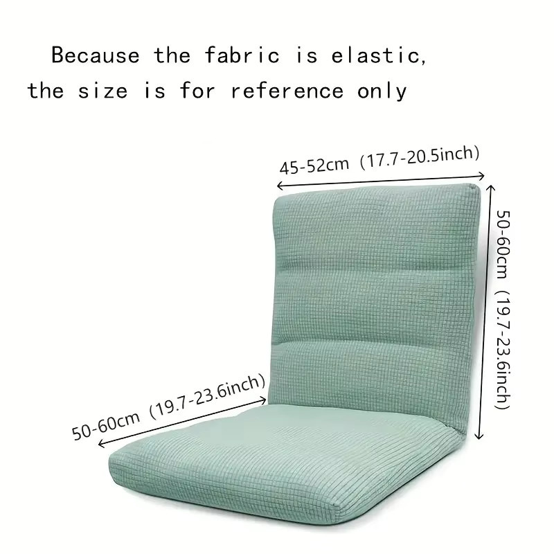 Yupartex Polar Fleece Tatami Stuhlbezug als Schutzkissen Hülle für Relax Lounge und Fensterbank in Beige oder Grau - Bild 2