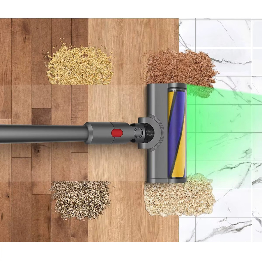 LED Flauschiger Rollenreinigungsaufsatz für Dyson V7 V8 V10 V11 V15 Ersatzteil für Hartholzböden in Multicolour, Breite: 25,5 cm, Höhe: 10,5 cm - Bild 4
