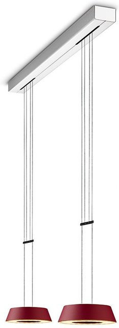 Oligo Glance 2-flammige LED-Pendelleuchte in Rot Matt mit warmweißem Licht (2700K) - Bild 1