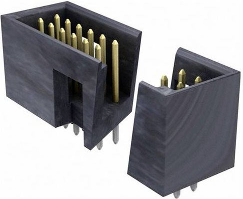 Molex Stiftleiste Standard 20 Polzahl Schwarz mit Goldkontakten Rastermaß 2.54mm - Bild 1