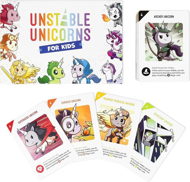 Unstable Games Unicorns for Kids Edition, Kartenspiel, Strategiespiel, ab 6 Jahren - Bild 1