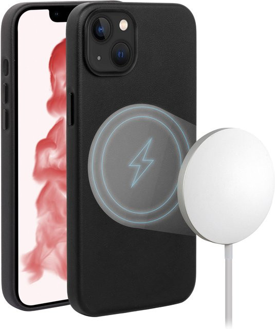 Vivanco Mag Classic Cover Handyhülle für iPhone 14 Plus in Schwarz mit Magnetic Wireless Charging Support - Bild 1