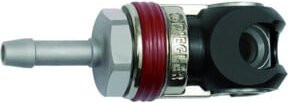 RIEGLER Schwenk-Sicherheitskupplung DN 7,2 Tuelle STA in Silber, Schlauchweite LW 10mm, Edelstahl - Bild 1
