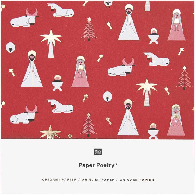 Rico Design Paper Poetry Origami Christmas Rocks! Faltblätter Multicolor, 50 Blatt, 15 x 15 cm - Bild 2