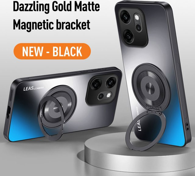 szHAIyu Magnetische Handyhülle mit Ringständer und Rücklinsenschutz für Xiaomi 17 Pro Max 15 15T 14 14T 13 13T 12 12T 11 Pro Lite und MagSafe, Weiß - Bild 1