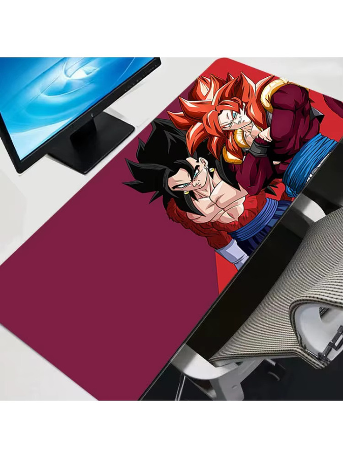 Bandai Mauspad Dragon Ball Vegeta und Goku Anime Schreibtischunterlage Multicolor - Bild 2