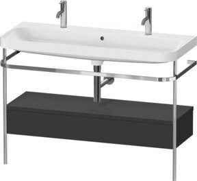 Duravit Möbelwaschtisch-Kombi Happy D.2 Plus in Grau mit 1 Waschbecken und 1 Schublade - Bild 1