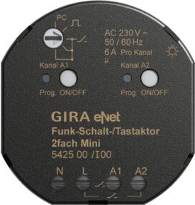 Gira eNet Funk Schalt- und Tastaktor Mini 2fach 542500 - Bild 1