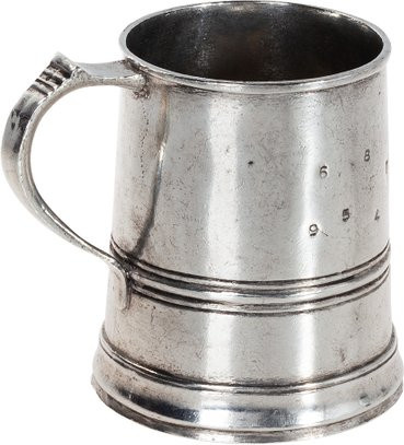 Historischer Mess- und Trinkbecher von Valpeltro in Silber - Bild 1
