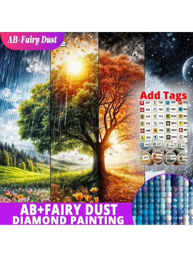 Potdemiel AB Fairy Dust 5D-Diamantgemälde, Bastelset, Natur, Bunt / Mehrfarbig - Bild 5
