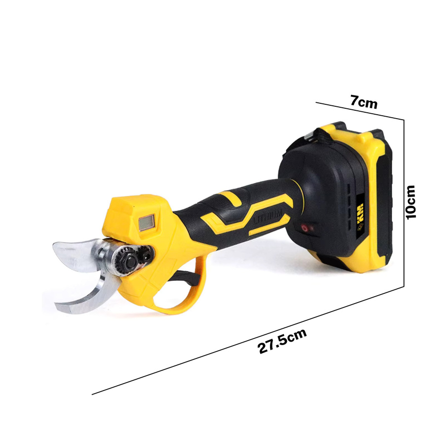 Bürstenlose elektrische Gartenschere für Makita LXT 18V Akku, kabellose wiederaufladbare Gartenschere, Gelb - Bild 2