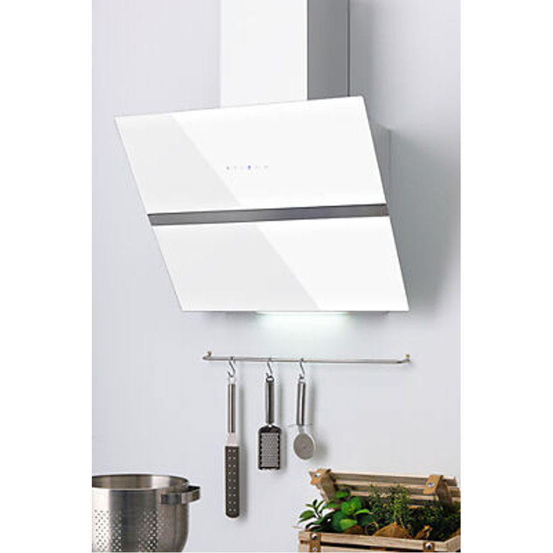 INTERPLAN Dunstabzugshaube Passat Pro White in Weiß mit Glas und Edelstahl, B/H/T: 60 x 42 x 38,5 cm - Bild 2