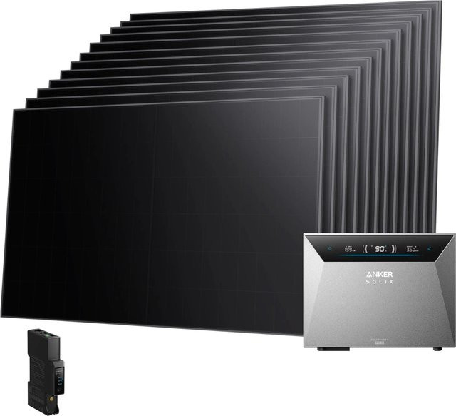Anker SOLIX Balkonkraftwerk mit 12x480 Wp Solarpanels, Solarbank 4 E5000 Pro und Smart Meter Gen 2 - Bild 1