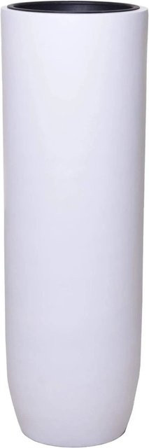 Vivanno Bodenvase Solerio Blumenkübel aus Fiberglas in Weiß B/T/H: 33 x 33 x 100 cm - Bild 1