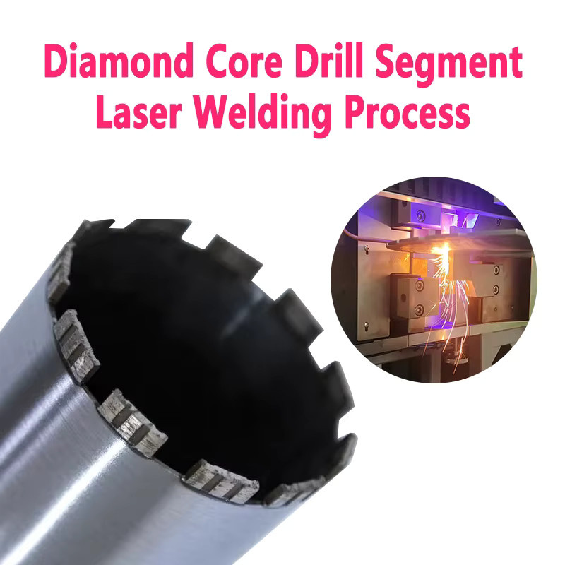 LAANCI Diamantsegmente für Nass- und Trockenbohrer, 10 Stück, grau, für Durchmesser 40-254 mm, Maße: 10 x 3,6-4,3 x 24 mm, ideal für Beton - Bild 3