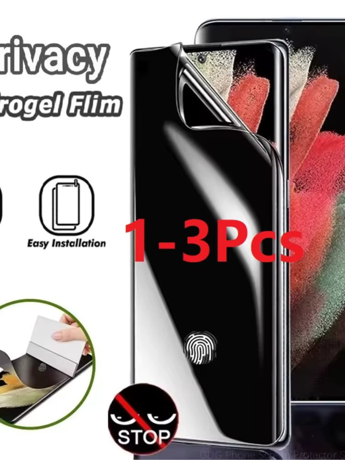 Anti Spy Privatsphäre Hydrogel Display Schutzfolie für Vivo T1 T1X T2X V15S V2026 V2027 V2029 V2111 Y01 5G - Bild 7
