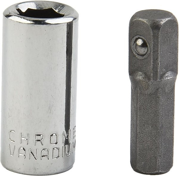 DAZZLEEX Schlagschraubendreher-Adapter 1/4-Zoll-Vierkantantrieb auf 1/4-Zoll-Sechskantschaft, Schnellwechsel-Spannfutter und Bohreradapterhalter in Silber - Bild 1