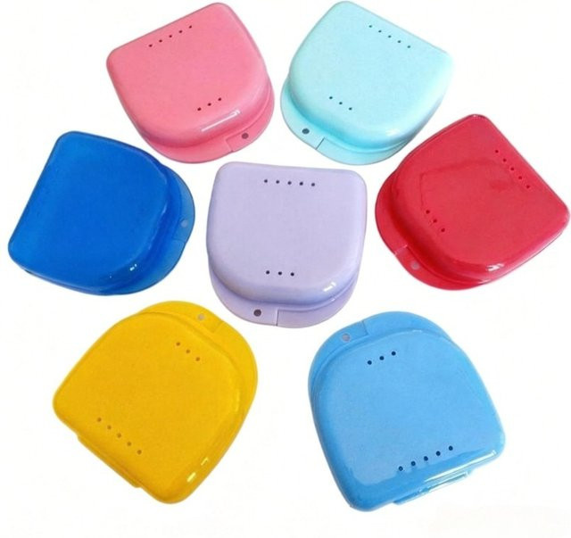 QINYU Zahnprothesen- und Retainer-Box, Kunststoff, Unisex - Bild 1