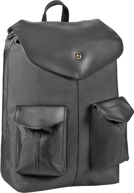 Wenger MarieJo Damen Rucksack oder Umhängetasche für Notebook und Tablet, Schwarz, Breite: 31,8-35,6 cm, Höhe: 12,5-14 cm - Bild 1