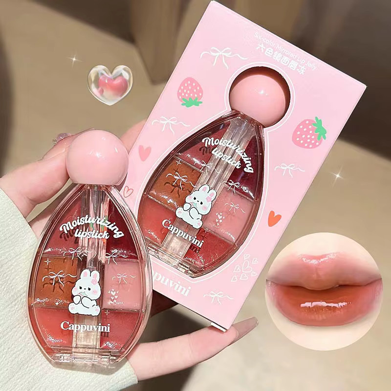 Cappuvini Six Colors Water Light Lip Gloss, Unisex - Bild 4