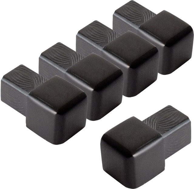 Dalsys Endstück für Quadratprofil 5 x 10 mm aus Aluminium eloxiert in Schwarz - Bild 1