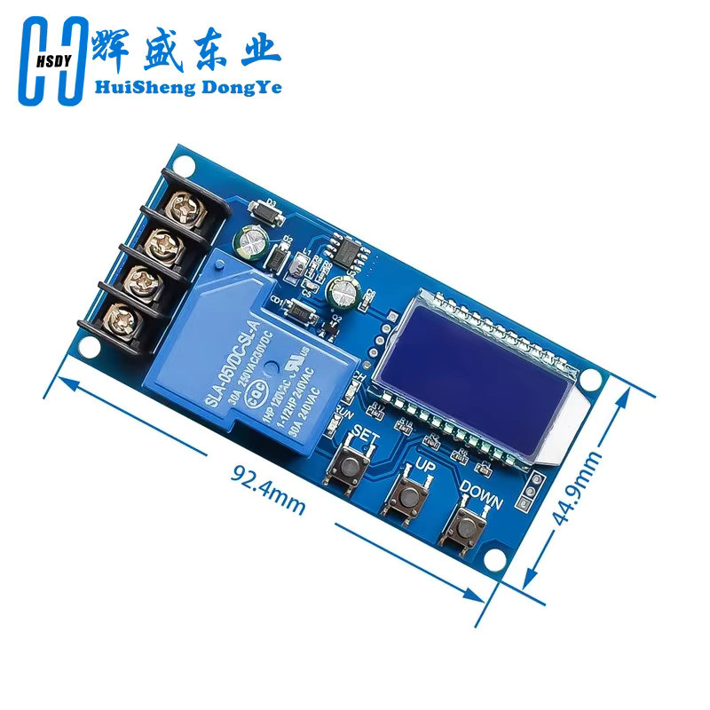 HUISHENGYUFA XY-L30A NC Batterieladesteuermodul mit LCD-Display und Überladeschutz, Blau, 6–60 V - Bild 2