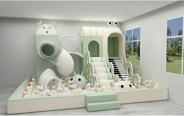 Soft Games Indoor-Spielplatz-Ausrüstung, Kunststoff-Rutsche, Kunststoff, Schaumstoff - Bild 1