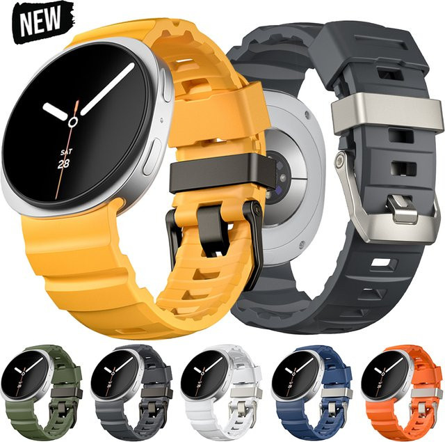 CAOWTAN Uhrenarmband Silikon, orange, Unisex - Bild 1